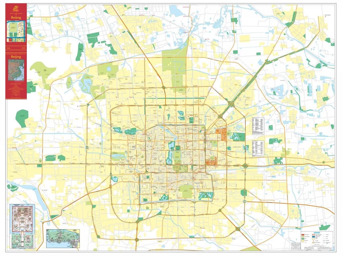 Plan de la ville de Beijing (Peking)
